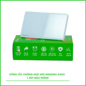 Công Tắc Chống Giật Wifi Hunonic Datic Màu Trắng