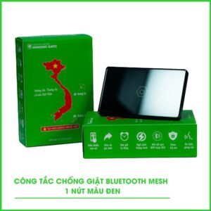 Công Tắc Chống Giật Bluetooth Mesh Hunonic Datic Màu Đen